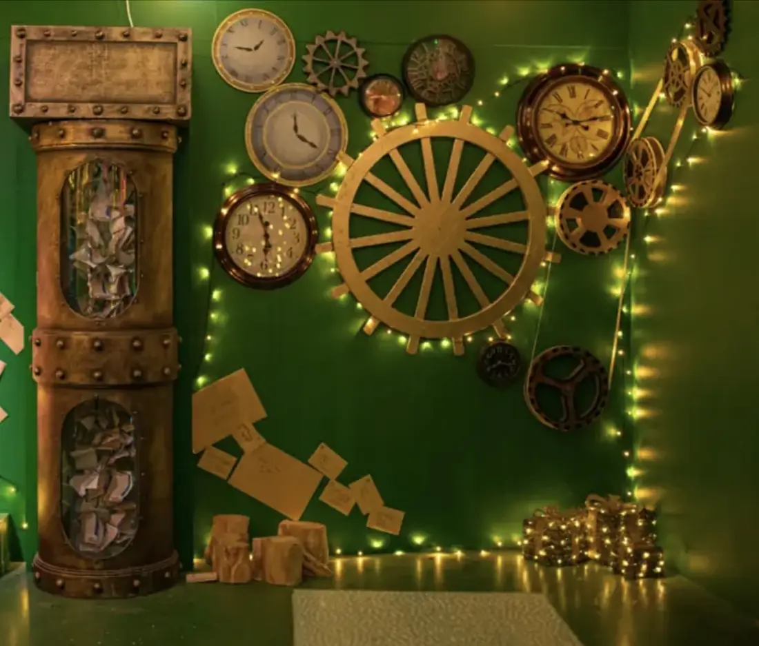 A magical festive room inside the experience